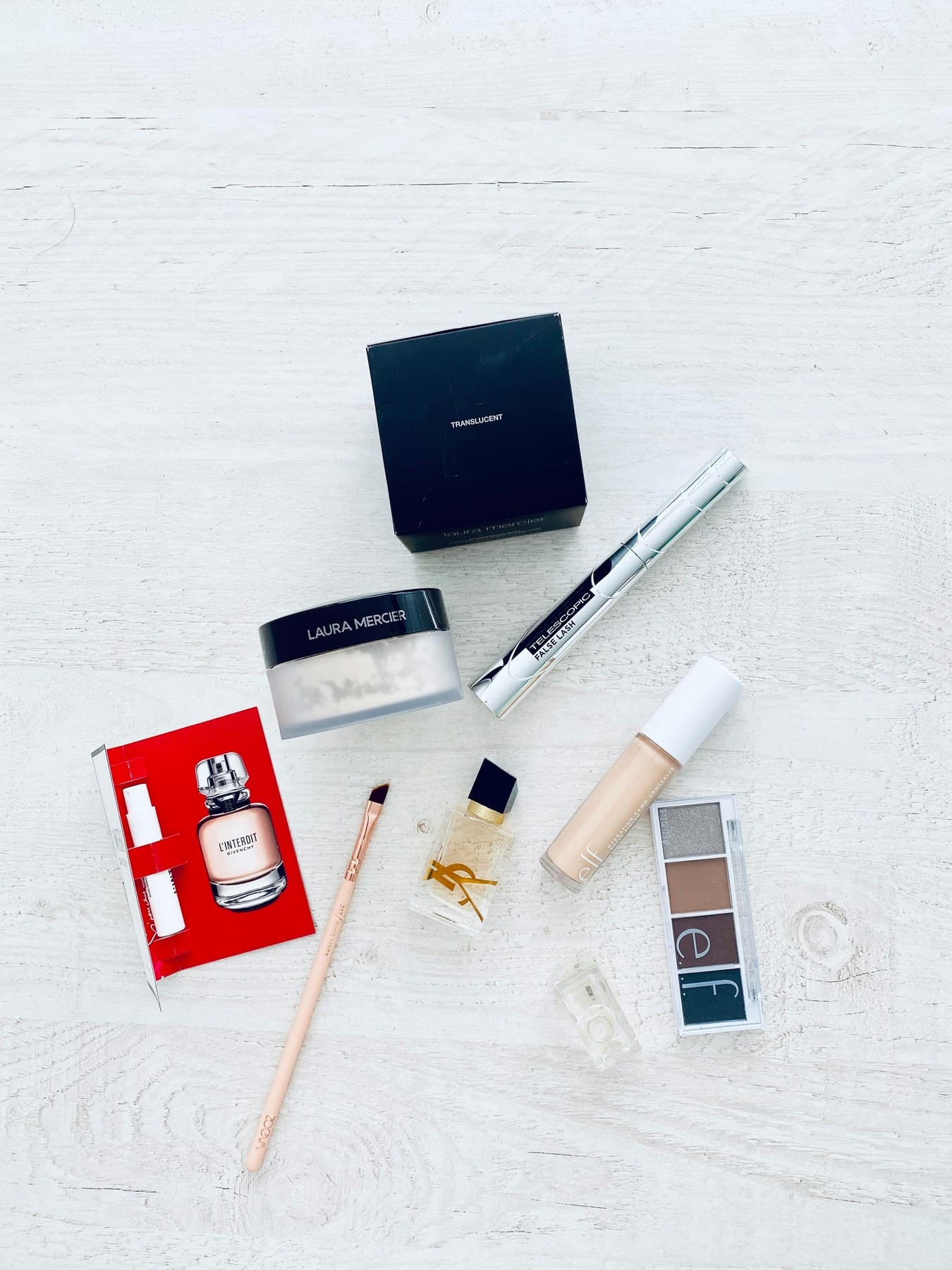 Curated beauty edit featuring complexion and lip essentials